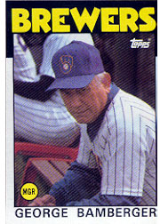 1986 Topps Baseball Cards      021      George Bamberger MG